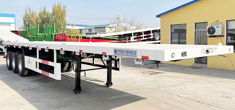 Remolque de plataforma plana de tres ejes de 40 pies a la venta cerca de mí en México