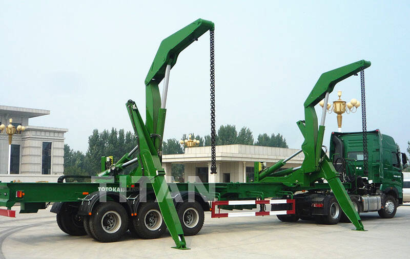 Tractor de carga lateral para contenedores