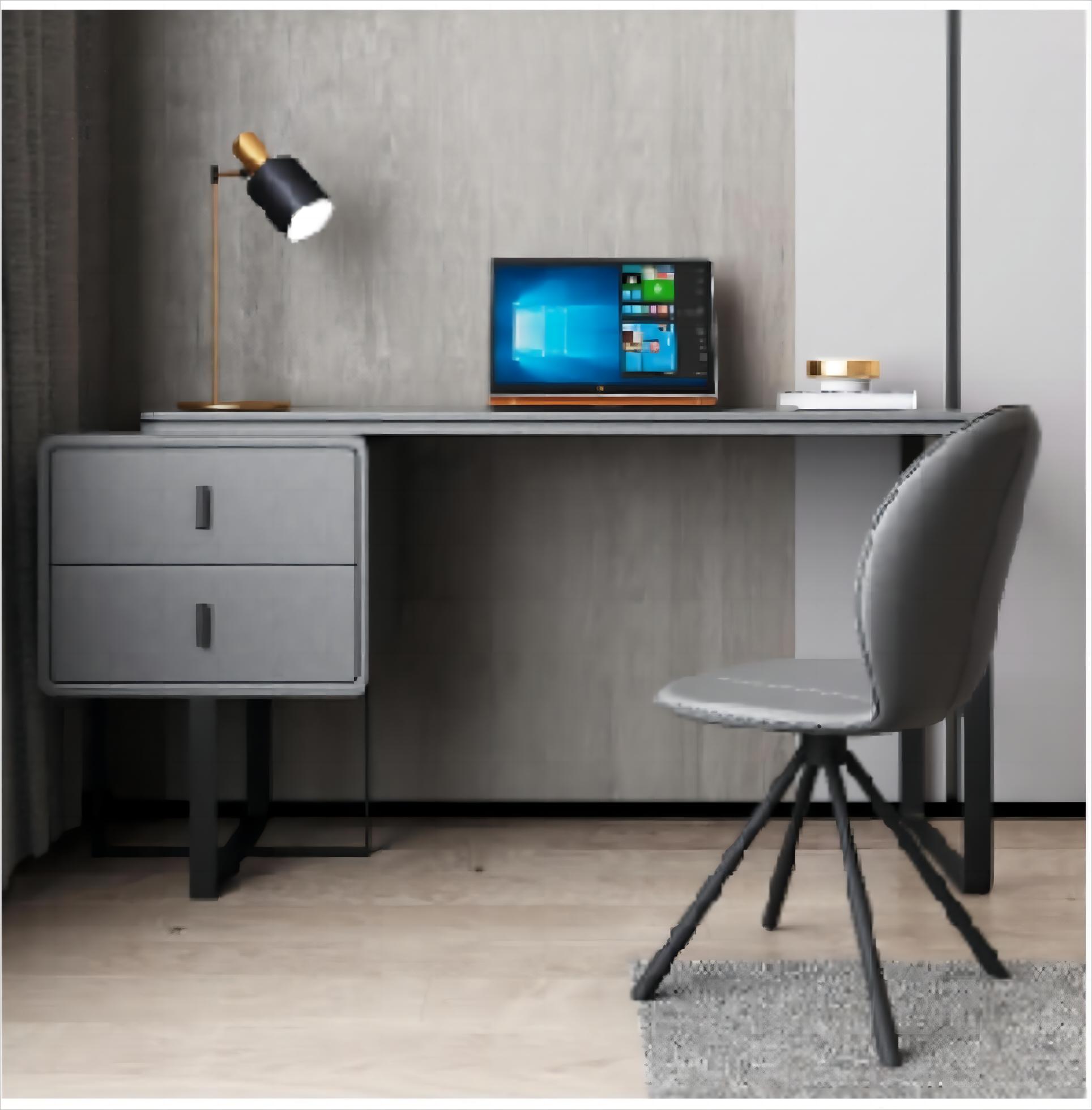 combinación de escritorio y silla de oficina
