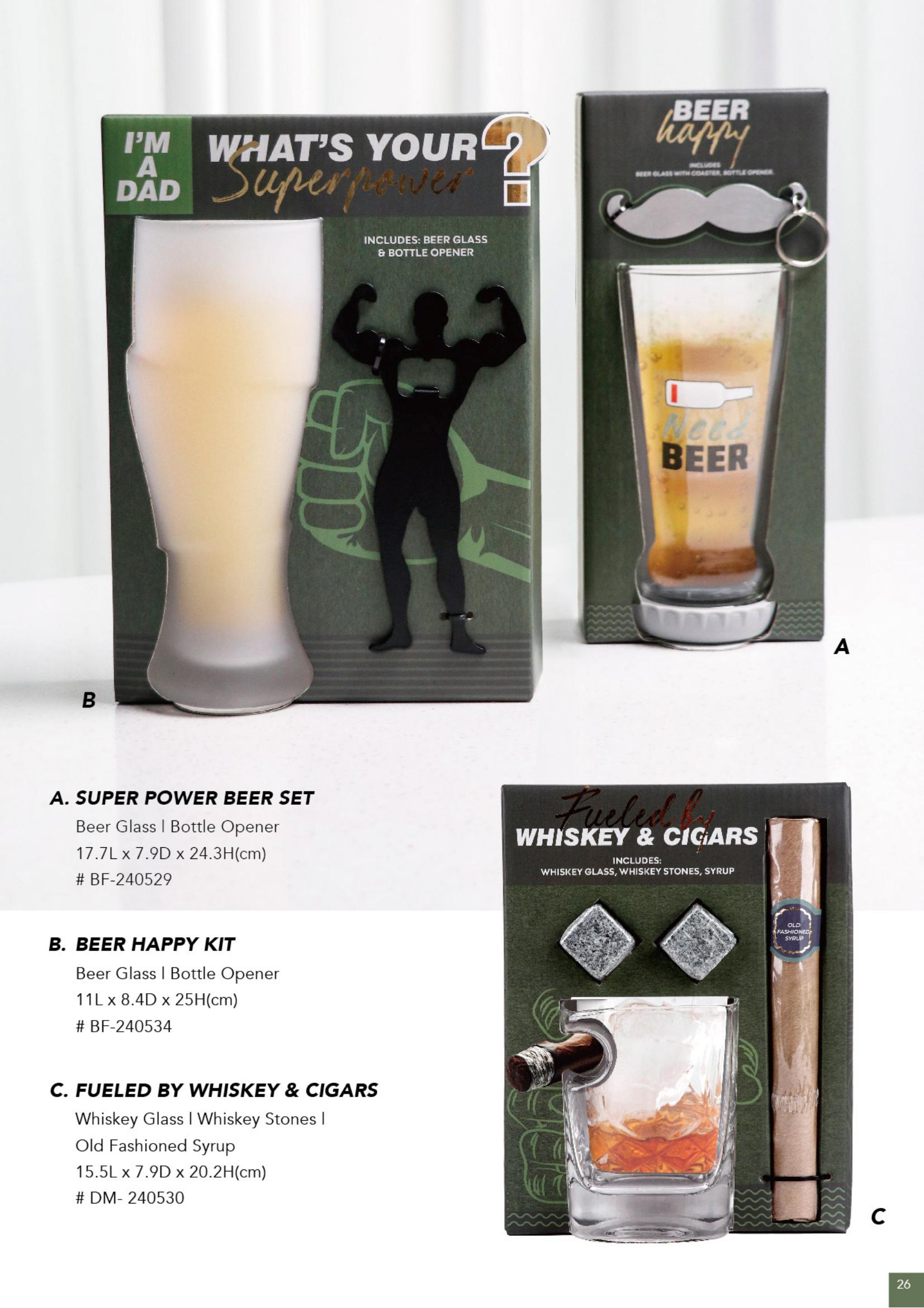 VASOS DE CERVEZA Y WHISKY